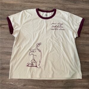 Cream Disney Eeyore Ringer T-Shirt